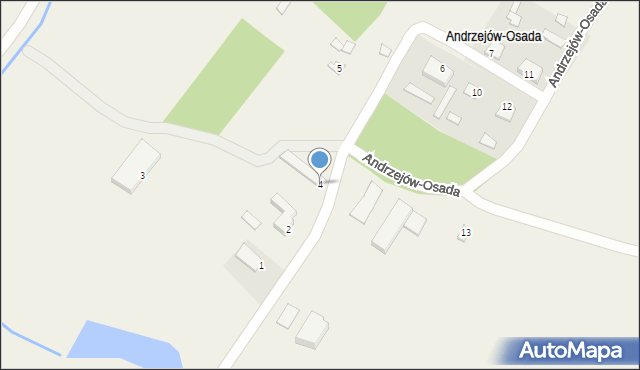 Andrzejów-Osada, Andrzejów-Osada, 4, mapa Andrzejów-Osada