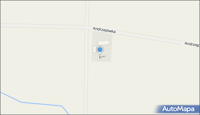 Andrzejówka, Andrzejówka, 34, mapa Andrzejówka