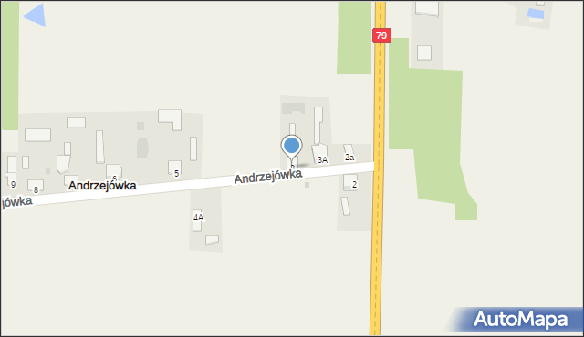 Andrzejówka, Andrzejówka, 3, mapa Andrzejówka