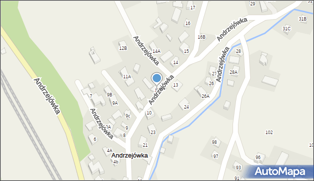 Andrzejówka, Andrzejówka, 12, mapa Andrzejówka