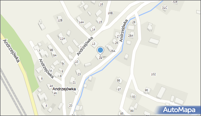 Andrzejówka, Andrzejówka, 24, mapa Andrzejówka