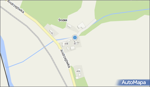 Andrzejówka, Andrzejówka, 40, mapa Andrzejówka