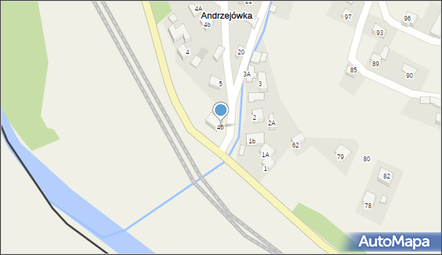 Andrzejówka, Andrzejówka, 46, mapa Andrzejówka