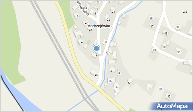 Andrzejówka, Andrzejówka, 5, mapa Andrzejówka