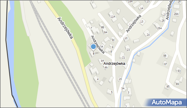 Andrzejówka, Andrzejówka, 6, mapa Andrzejówka