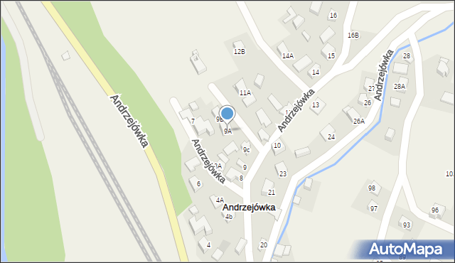 Andrzejówka, Andrzejówka, 9A, mapa Andrzejówka