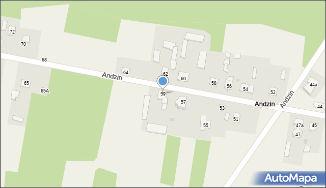 Andzin, Andzin, 59, mapa Andzin
