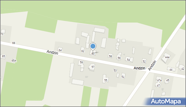 Andzin, Andzin, 60, mapa Andzin