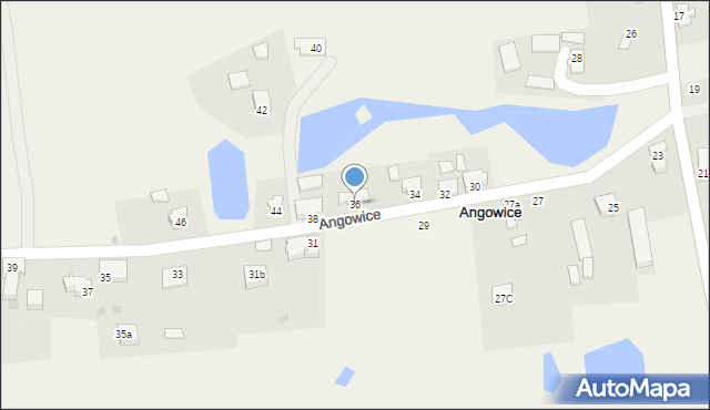 Angowice, Angowice, 36, mapa Angowice