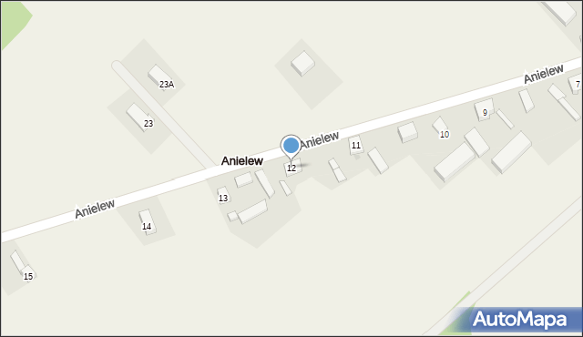 Anielew, Anielew, 12, mapa Anielew