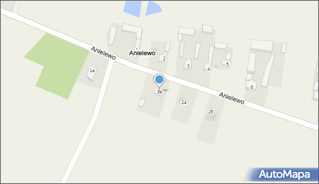 Anielewo, Anielewo, 3a, mapa Anielewo