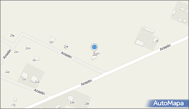 Anielin, Anielin, 21b, mapa Anielin