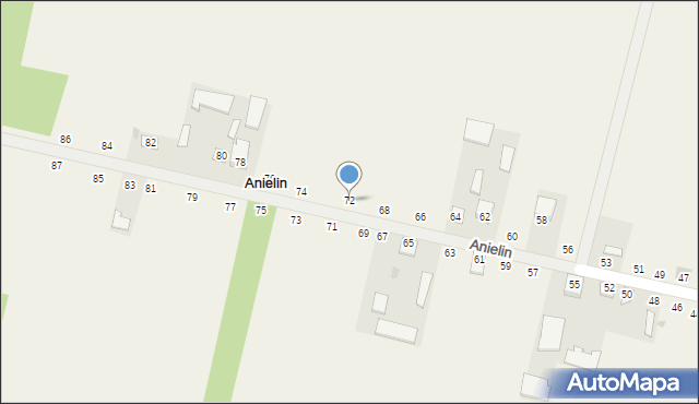 Anielin, Anielin, 72, mapa Anielin