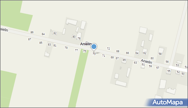 Anielin, Anielin, 73, mapa Anielin