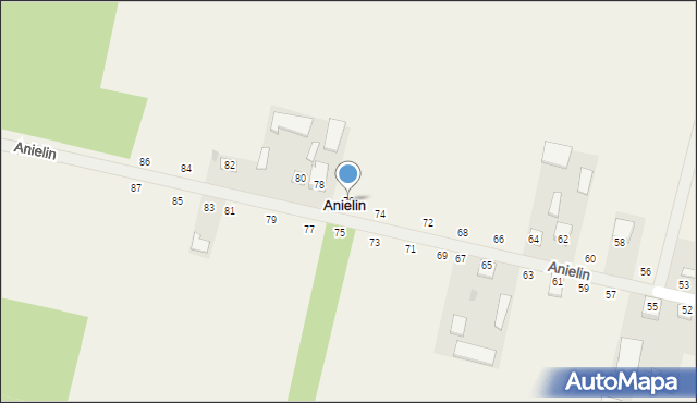 Anielin, Anielin, 76, mapa Anielin