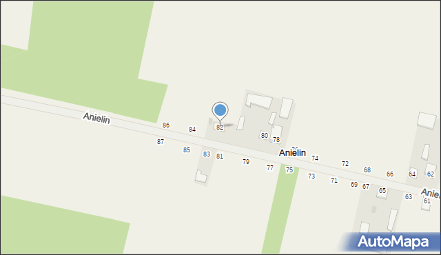 Anielin, Anielin, 82, mapa Anielin