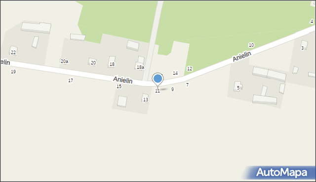 Anielin, Anielin, 11, mapa Anielin
