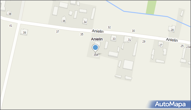 Anielin, Anielin, 33A, mapa Anielin