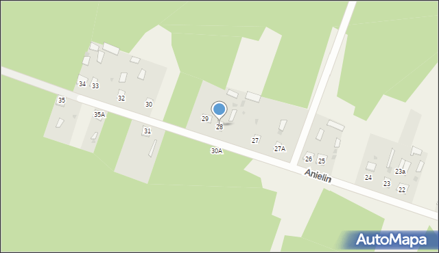Anielin, Anielin, 28, mapa Anielin