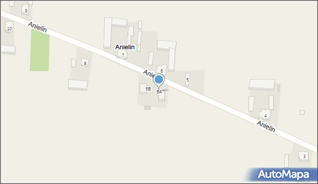 Anielin, Anielin, 6A, mapa Anielin