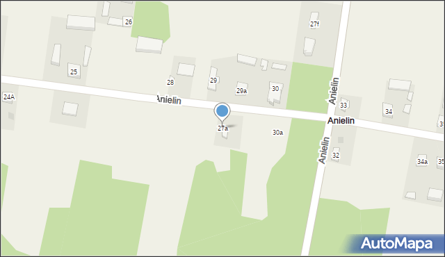 Anielin, Anielin, 27a, mapa Anielin