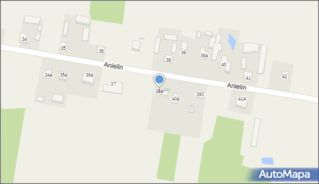 Anielin, Anielin, 38a, mapa Anielin