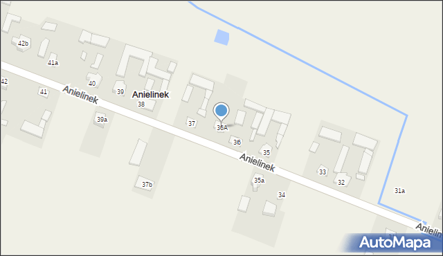 Anielinek, Anielinek, 36A, mapa Anielinek
