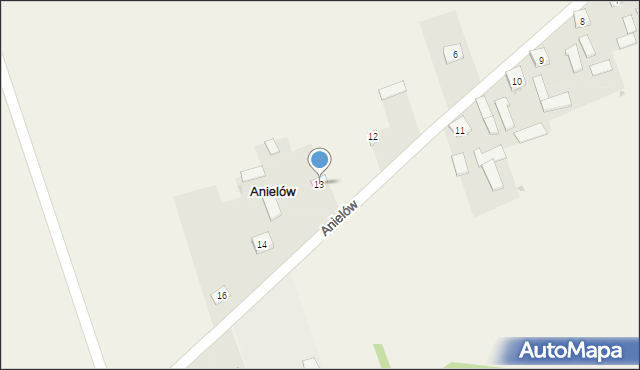 Anielów, Anielów, 13, mapa Anielów