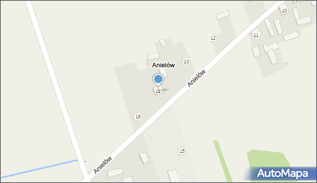 Anielów, Anielów, 14, mapa Anielów