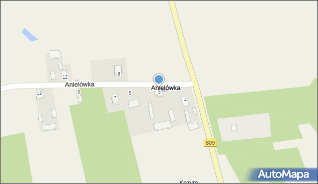 Anielówka, Anielówka, 3, mapa Anielówka