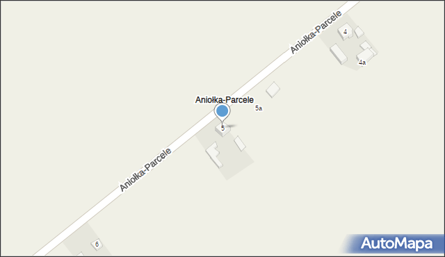 Aniołka-Parcele, Aniołka-Parcele, 5, mapa Aniołka-Parcele
