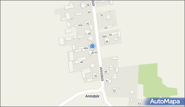 Annobór, Annobór, 47, mapa Annobór