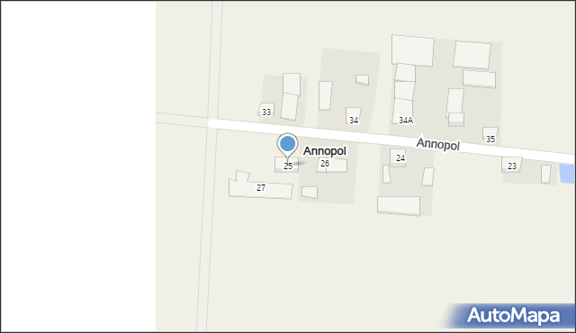 Annopol, Annopol, 25, mapa Annopol