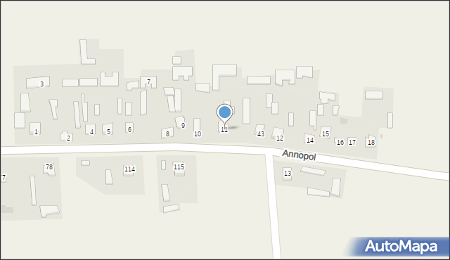 Annopol, Annopol, 11, mapa Annopol