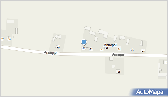 Annopol, Annopol, 20, mapa Annopol