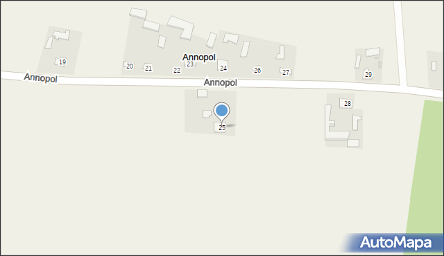 Annopol, Annopol, 25, mapa Annopol