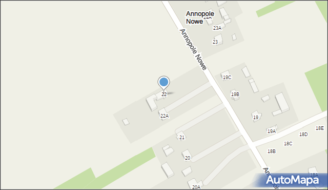 Annopole Nowe, Annopole Nowe, 22, mapa Annopole Nowe