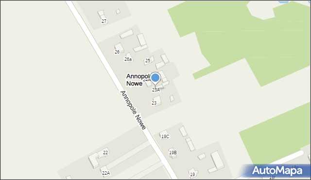 Annopole Nowe, Annopole Nowe, 23A, mapa Annopole Nowe
