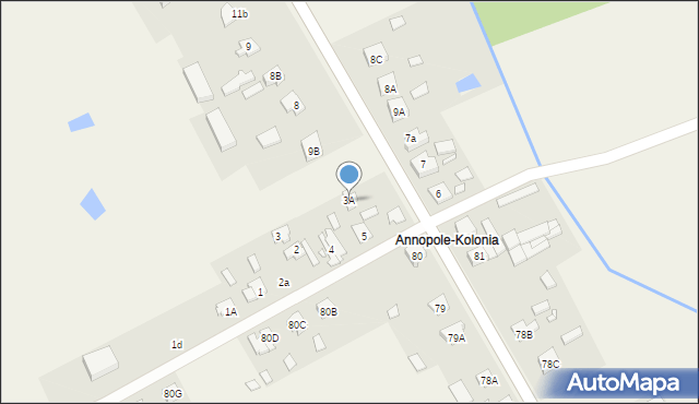 Annopole Nowe, Annopole Nowe, 3A, mapa Annopole Nowe