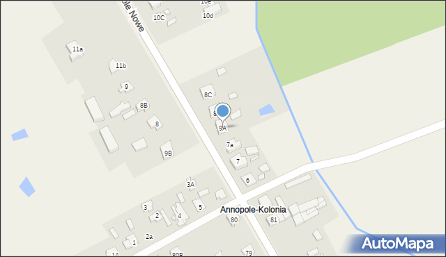 Annopole Nowe, Annopole Nowe, 9A, mapa Annopole Nowe