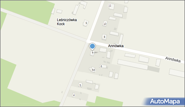 Annówka, Annówka, 7, mapa Annówka