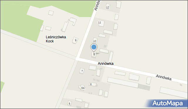 Annówka, Annówka, 8, mapa Annówka