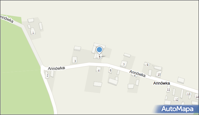 Annówka, Annówka, 5, mapa Annówka