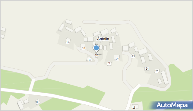 Antolin, Antolin, 20, mapa Antolin