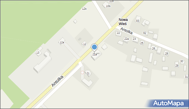 Antolka, Antolka, 21a, mapa Antolka