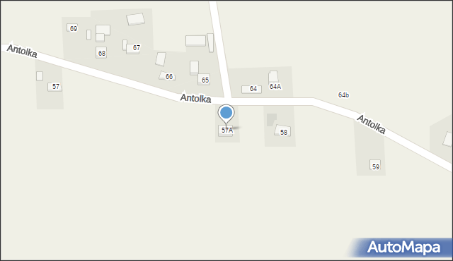 Antolka, Antolka, 57A, mapa Antolka