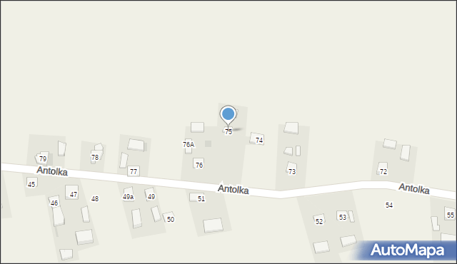 Antolka, Antolka, 75, mapa Antolka