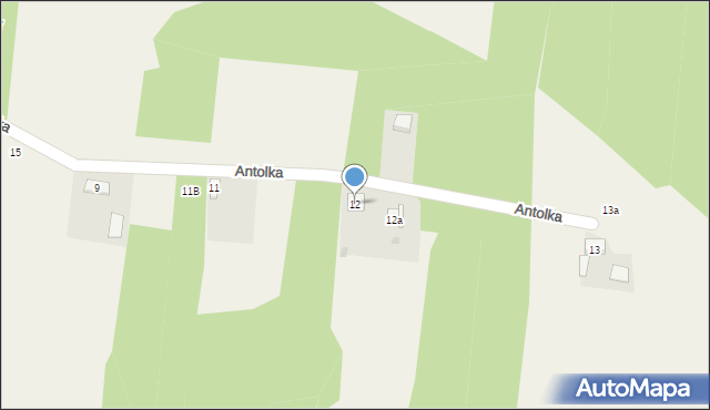 Antolka, Antolka, 12, mapa Antolka