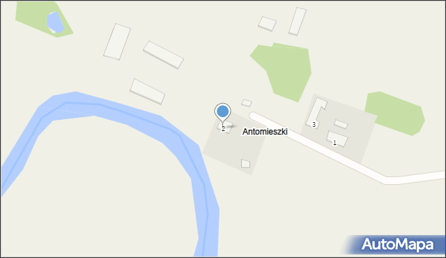 Antomieszki, Antomieszki, 2, mapa Antomieszki