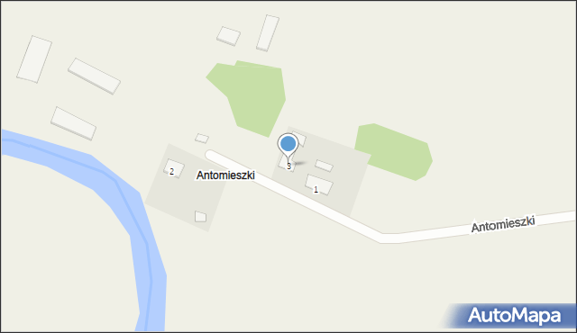 Antomieszki, Antomieszki, 3, mapa Antomieszki